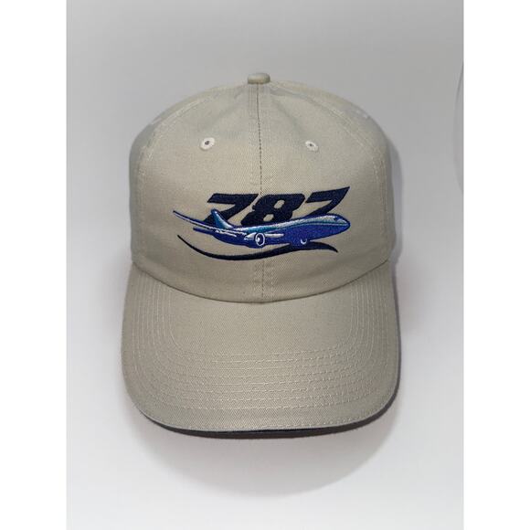 Boing 787 Jet Commemorative Embroidered Baseball Dad Hat Strapback - Picture 1 of 6